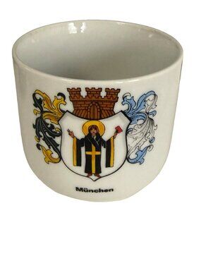 Vintage Weiden Bavaria München German City Crest Porcelain Souvenir Cup